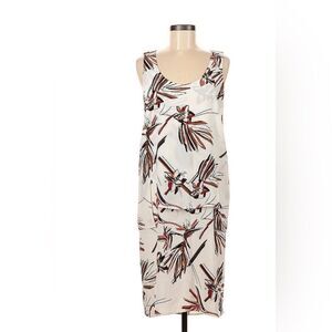 Maiyet multicolor dress tropical print size 40 100% silk H6